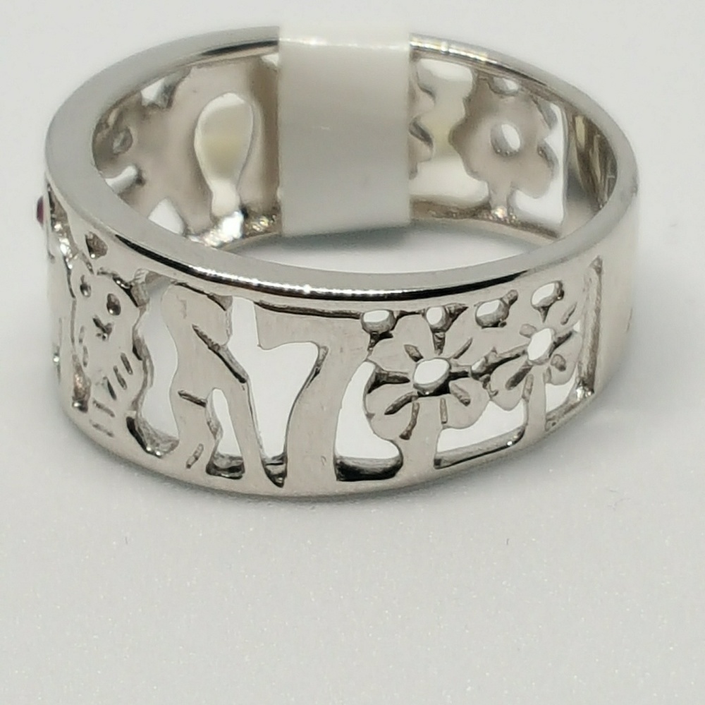 925 Sterling Silver Good Luck Ring S8 - Picture 4 of 5